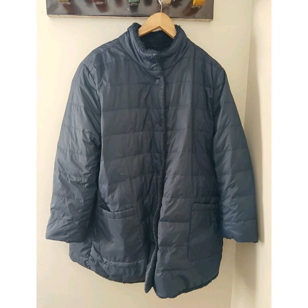 J. Jill Down Reversible Puffer Coat